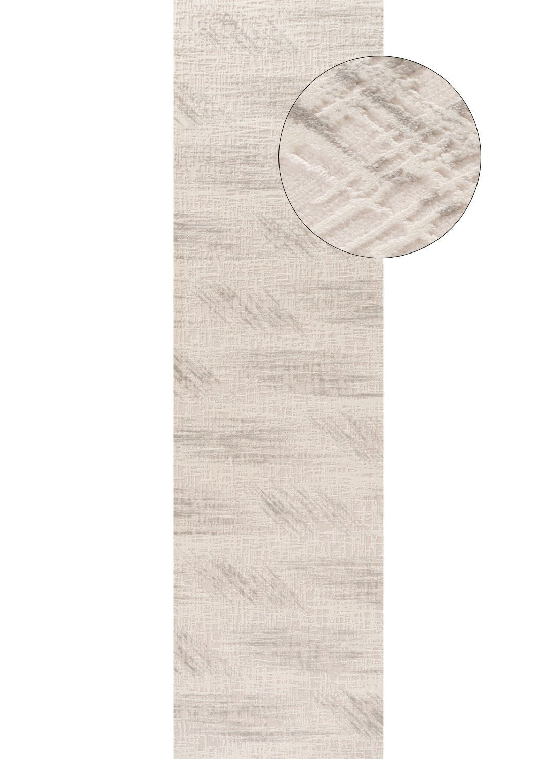 Carmel Cream - Grey Abstract Rug | 6030 - Bargainia.com - 5056584582444 - CRM-CGR-80x300