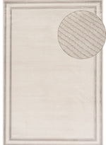 Carmel Cream - Grey Bordered Rug | 6060 - Bargainia.com - 