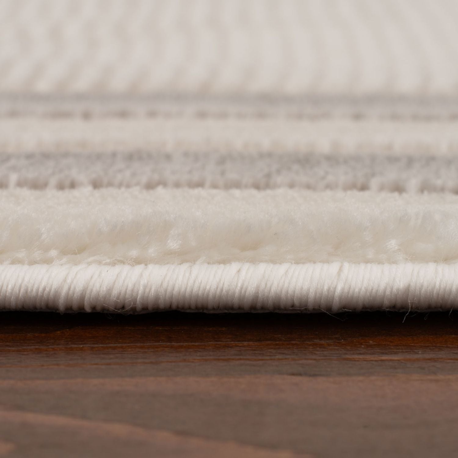 Carmel Cream - Grey Bordered Rug | 6060 - Bargainia.com - 5056584582208 - CRM-GRY-80x150