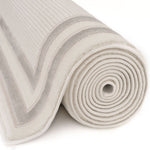 Carmel Cream - Grey Bordered Rug | 6060 - Bargainia.com - 