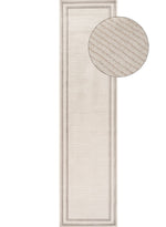 Carmel Cream - Grey Bordered Rug | 6060 - Bargainia.com - 