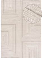 Carmel Cream - Grey Geometric Rug | 6040 - Bargainia.com - 