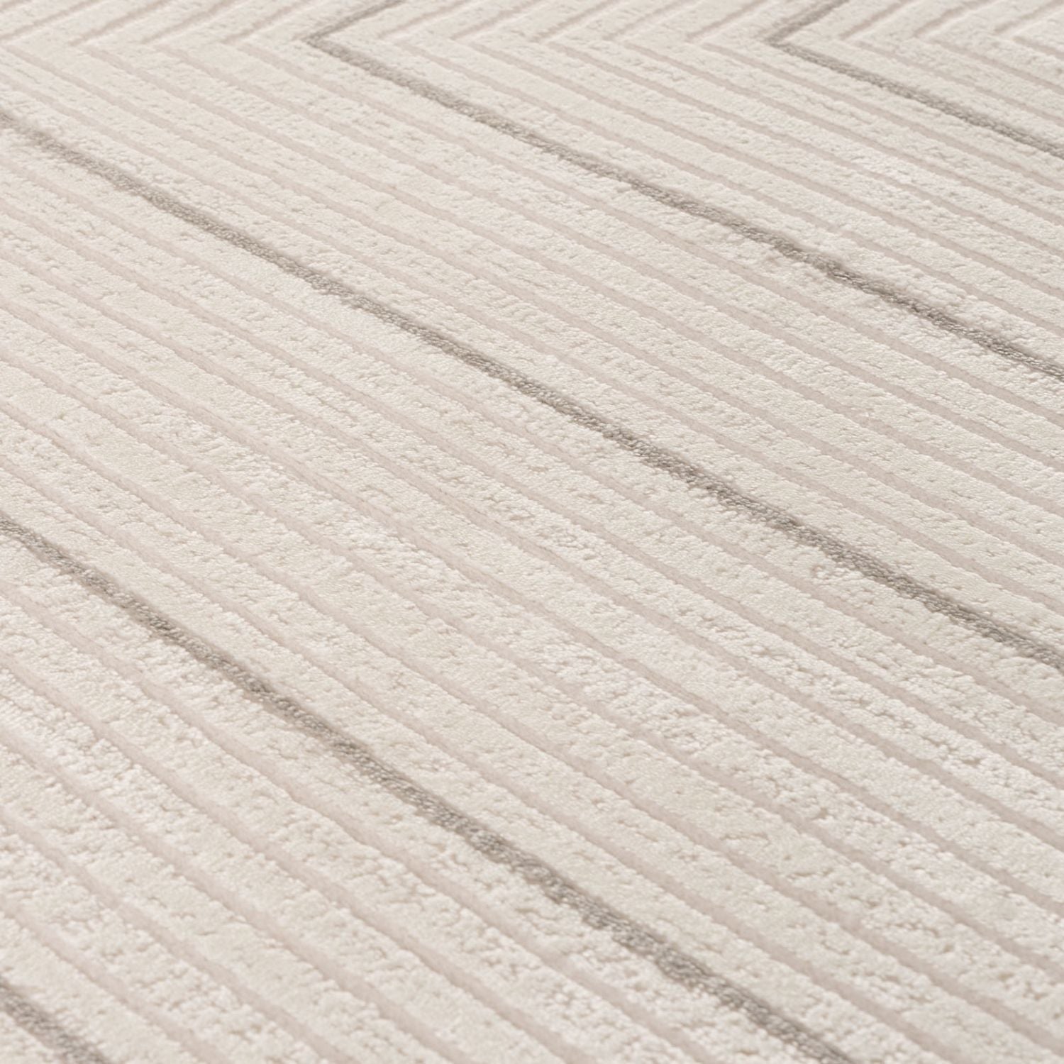 Carmel Cream - Grey Geometric Rug | 6040 - Bargainia.com - 5056584582123 - CRM-GRE-80x150