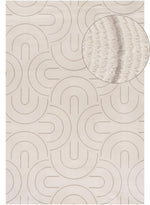 Carmel Cream - Grey Geometric Rug | 6070 - Bargainia.com - 