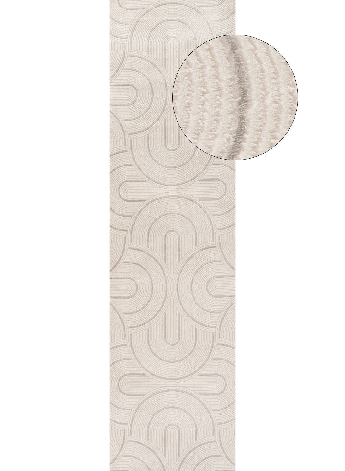 Carmel Cream - Grey Geometric Rug | 6070 - Bargainia.com - 