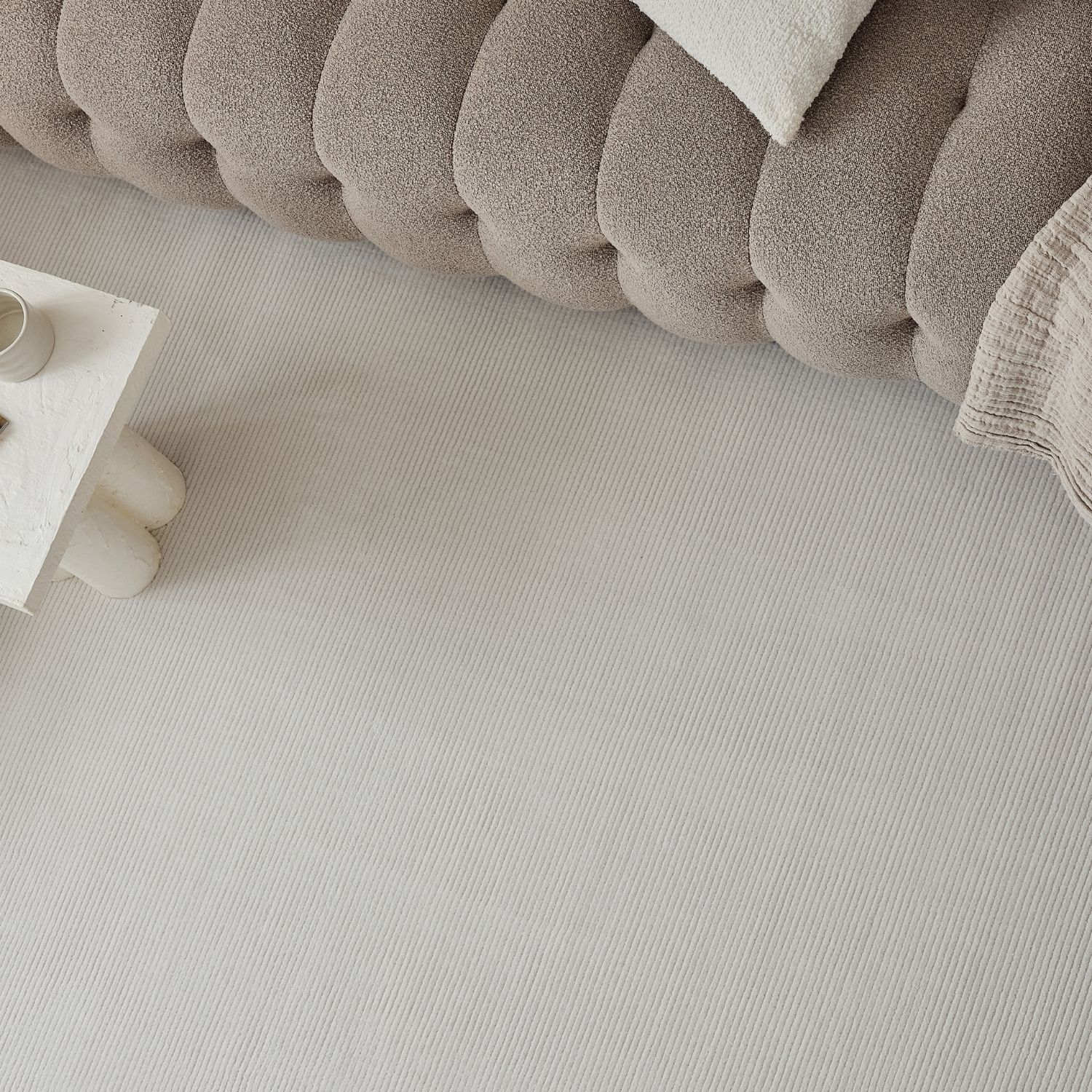 Carmel Cream Striped Rug | 6010 - Bargainia.com - 