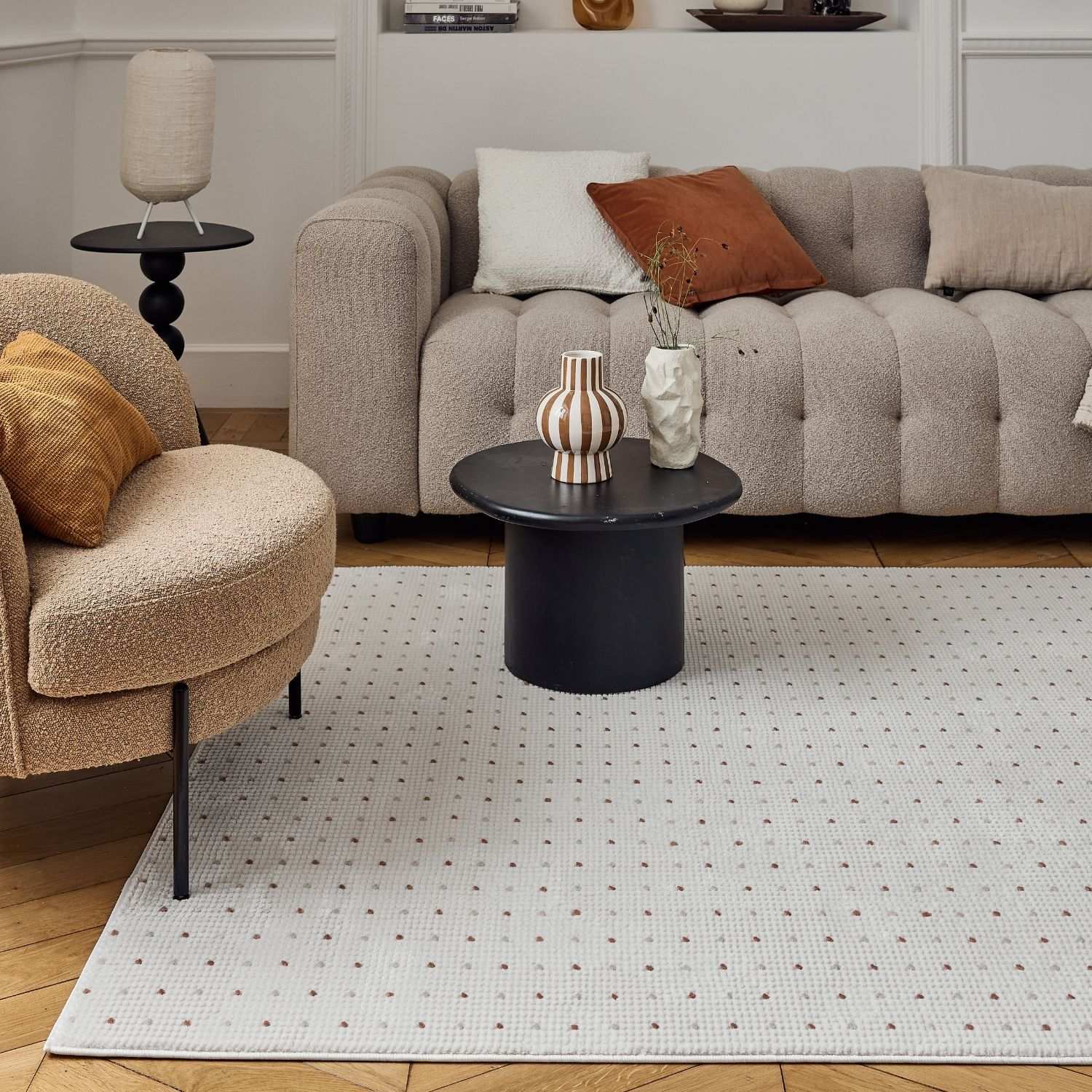 Carmel Cream - Terra Dots Rug | 6080 - Bargainia.com - 5056584582338 - CRM-CRTR-80x150