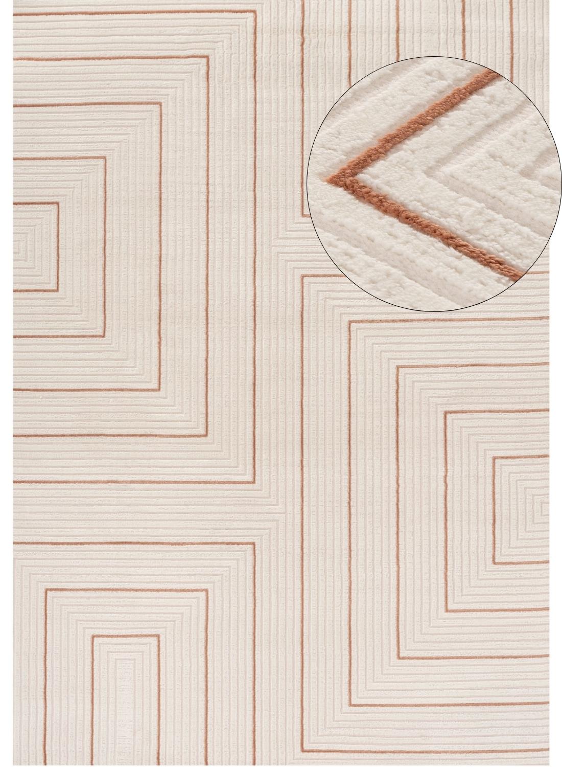 Carmel Cream - Terra Geometric Rug | 6040 - Bargainia.com - 