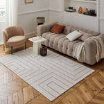 Carmel Cream - Terra Geometric Rug | 6040 - Bargainia.com - 
