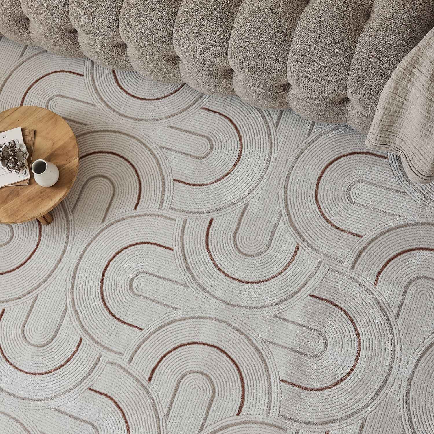 Carmel Cream - Terra Geometric Rug | 6070 - Bargainia.com - 