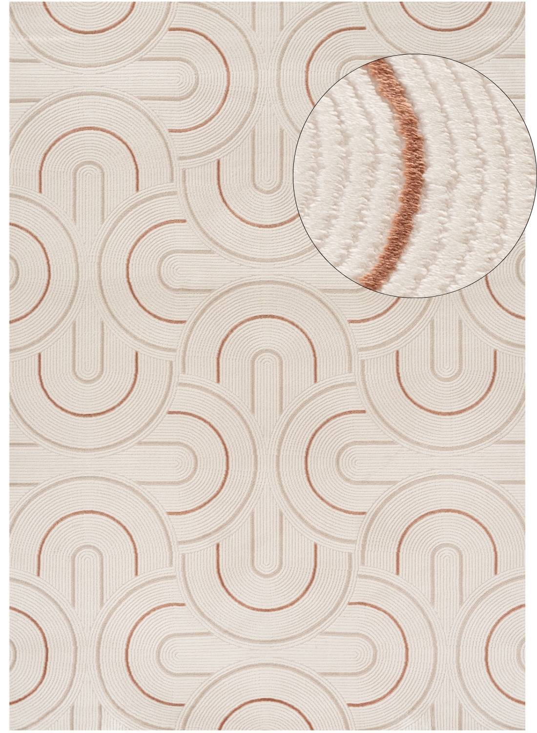 Carmel Cream - Terra Geometric Rug | 6070 - Bargainia.com - 5056584582284 - CRM-CTRA-80x150