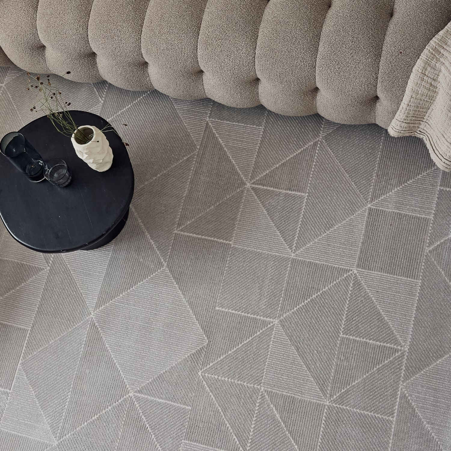 Carmel Grey Rug Abstract | 6000 - Bargainia.com - 5056584581997 - CRM-GR-80x150