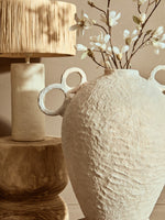 Carta Natural Papier Mache Table Lamp With Natural Raffia Shade - Bargainia.com - 5063227015030