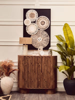 Carta Natural Papier Mache Table Lamp With Natural Raffia Shade - Bargainia.com - 5063227015030