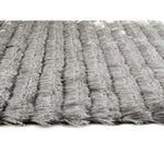 Carved Glamour Silver Grey Shaggy Rug - Bargainia.com - 