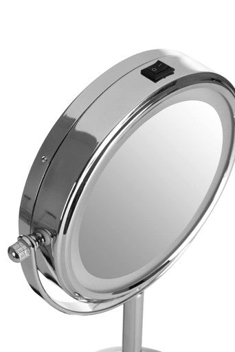 Cassini Chrome Finish Led Table Mirror - Bargainia.com - 5063227014842