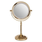 Cassini Gold Colour Iron Led Table Mirror - Bargainia.com - 5018705428833