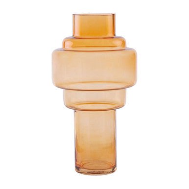Cayden Large Orange Glass Vase - Bargainia.com - 5018705497921
