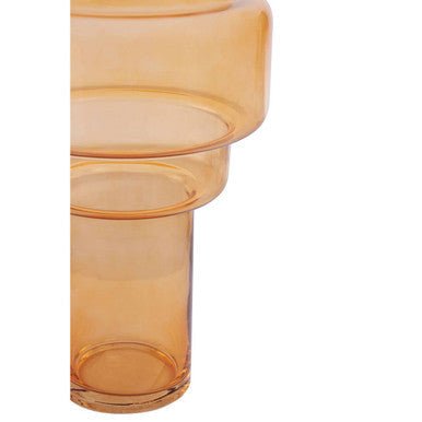 Cayden Large Orange Glass Vase - Bargainia.com - 5018705497921