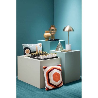 Cayden Large Orange Glass Vase - Bargainia.com - 5018705497921