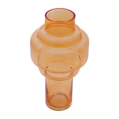 Cayden Large Orange Glass Vase - Bargainia.com - 5018705497921