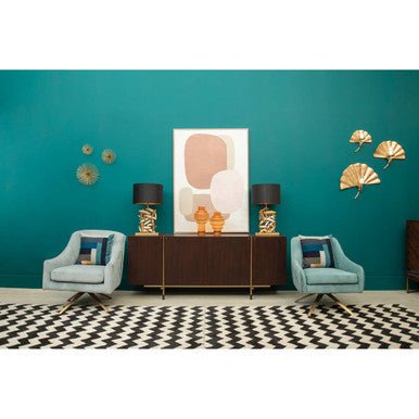 Cayden Large Orange Glass Vase - Bargainia.com - 5018705497921