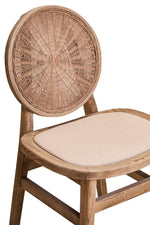Cebu Beige Fabric and White Wash Elm Wood Dining Chair - Bargainia.com - 5018705994390