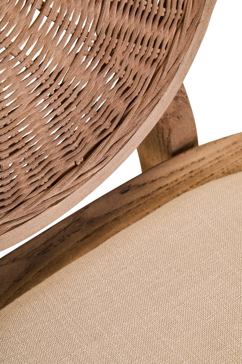 Cebu Beige Fabric and White Wash Elm Wood Dining Chair - Bargainia.com - 5018705994390