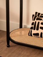 Cebu Rattan and Glass 2 Tier Console Table - Bargainia.com - 5018705952673