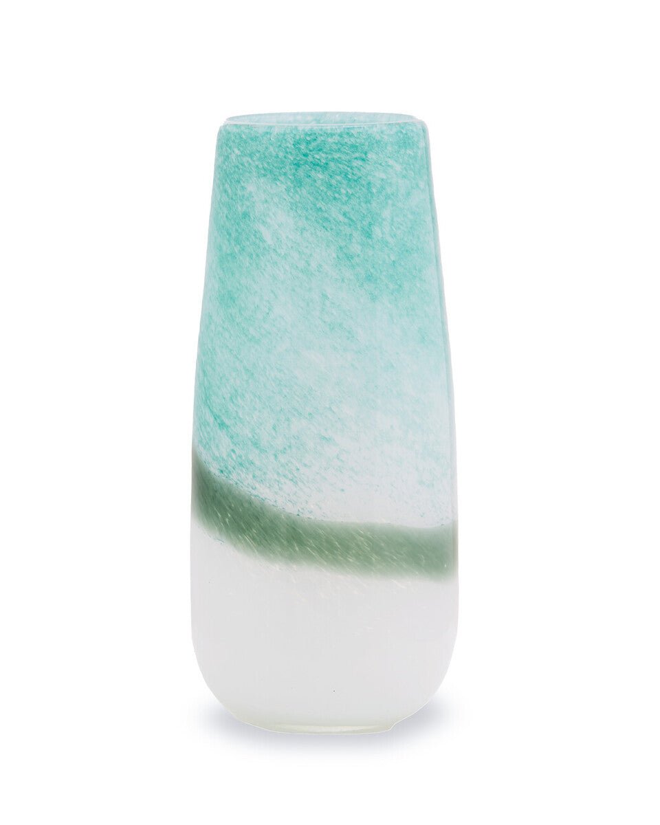 Celia Large Turquoise and White Ombre Vase - Bargainia.com - 5018705972312