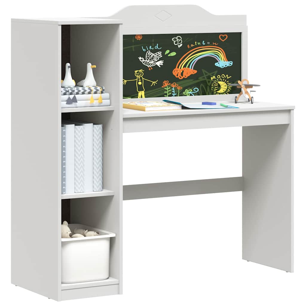 Chalkboard Desk White 120 x 45 x 118.5 cm Engineered wood - Bargainia.com - 
