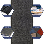 Charcoal Black Stair Runner / Kitchen Mat - Sydney (Custom Sizes Available) - Bargainia.com - 