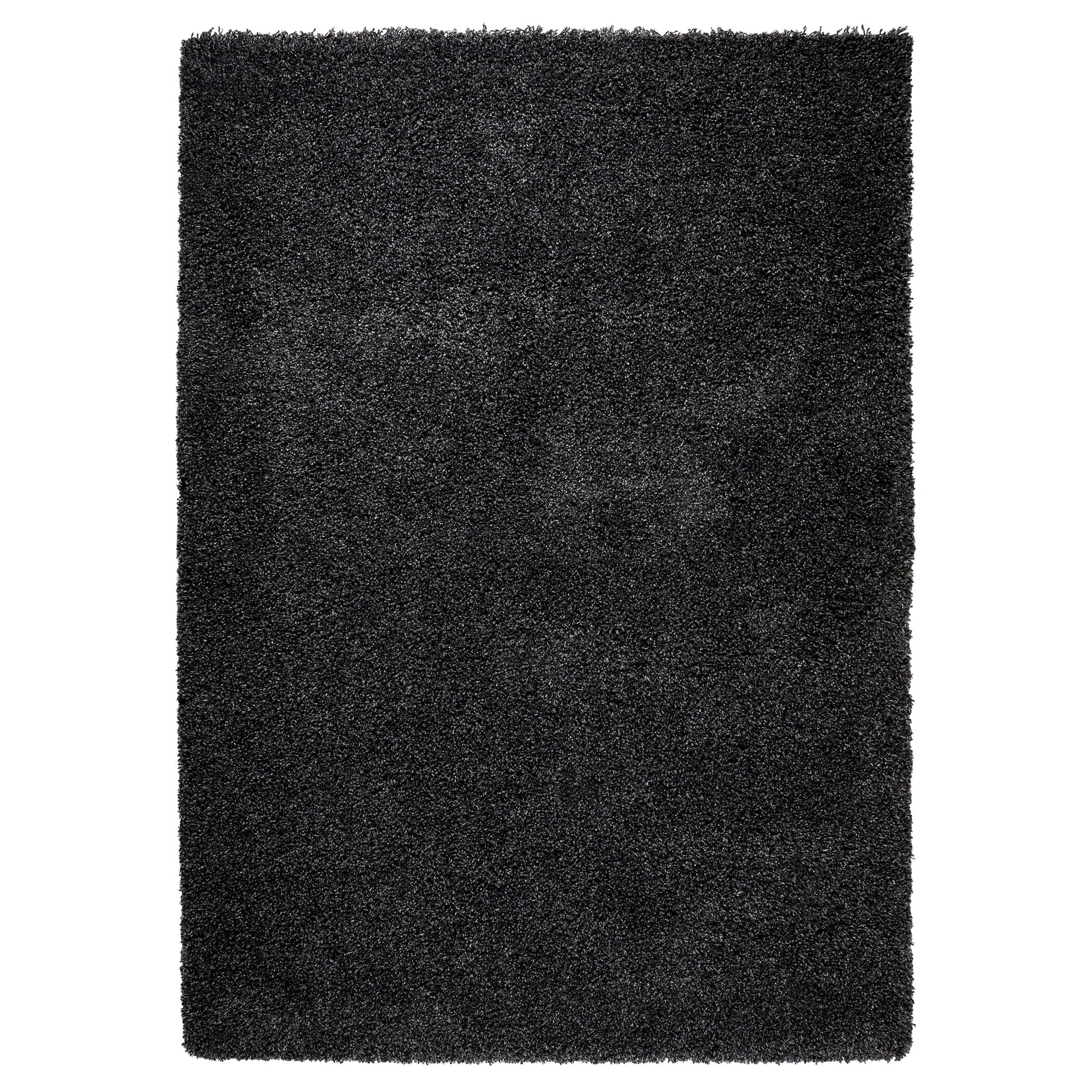 Charcoal Thick Shaggy Rug - California Rugs Rug Masters 60x110cm (2'x3'7")