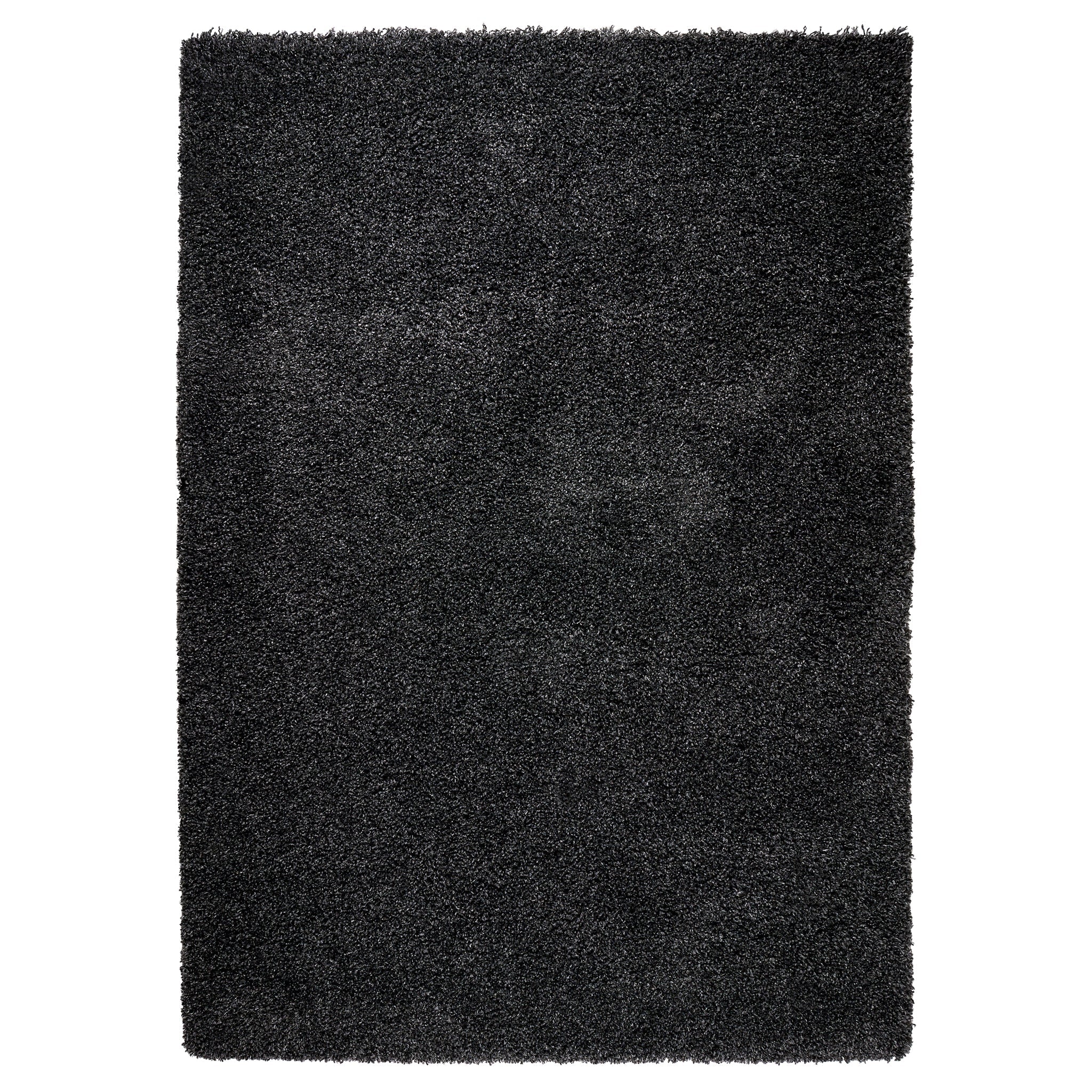 Charcoal Thick Shaggy Rug - California Rugs Rug Masters 60x110cm (2'x3'7")