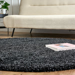 Charcoal Thick Shaggy Rug - California - Bargainia.com - 