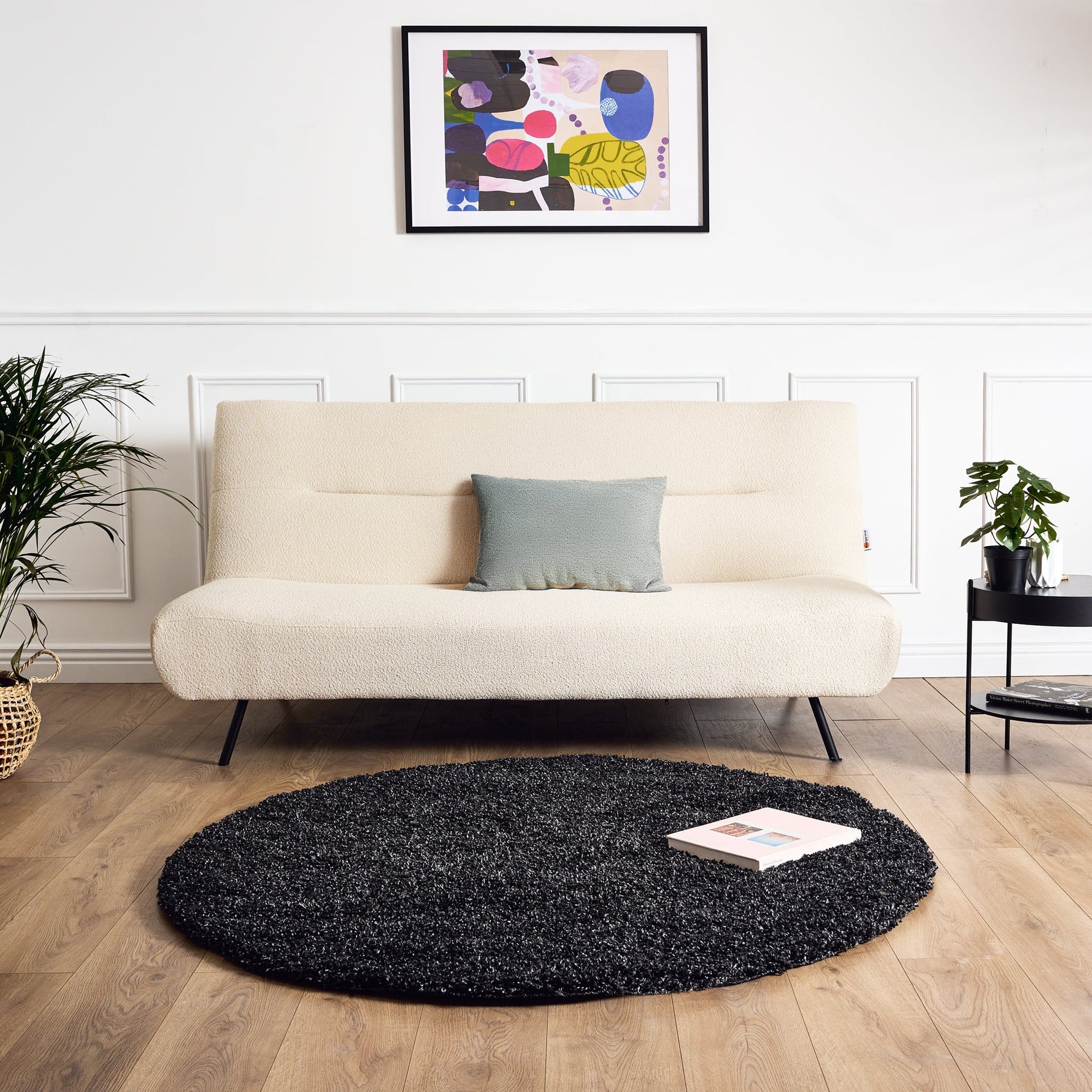 Charcoal Thick Shaggy Rug - California - Bargainia.com - 