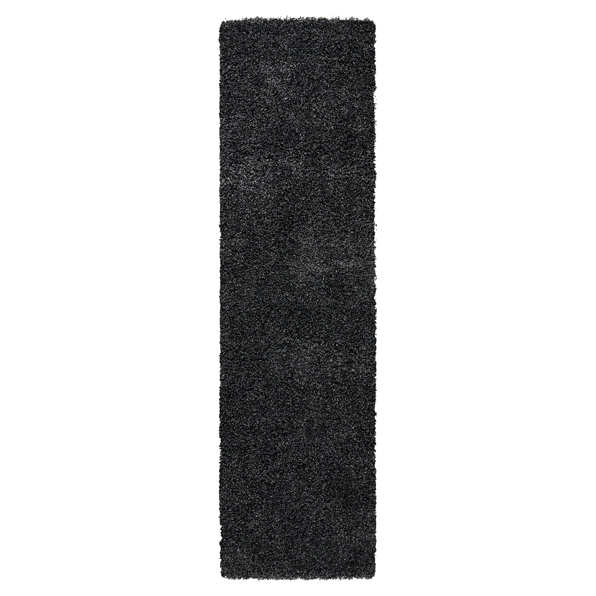 Charcoal Thick Shaggy Rug - California