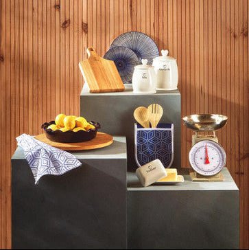 Charm White Dolomite Biscuit Canister - Bargainia.com - 5018705793450