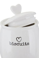 Charm White Dolomite Biscuit Canister - Bargainia.com - 5018705793450