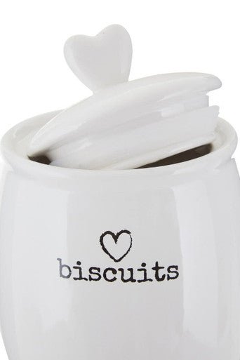Charm White Dolomite Biscuit Canister - Bargainia.com - 5018705793450