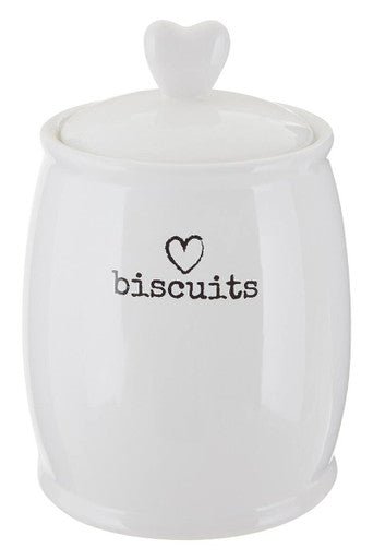 Charm White Dolomite Biscuit Canister - Bargainia.com - 5018705793450