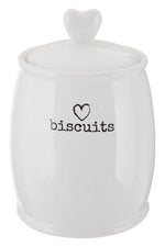 Charm White Dolomite Biscuit Canister - Bargainia.com - 5018705793450