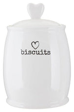 Charm White Dolomite Biscuit Canister - Bargainia.com - 5018705793450