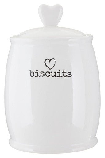 Charm White Dolomite Biscuit Canister - Bargainia.com - 5018705793450