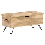 Chest 90x40x45 cm Solid Mango Wood - Bargainia.com - 
