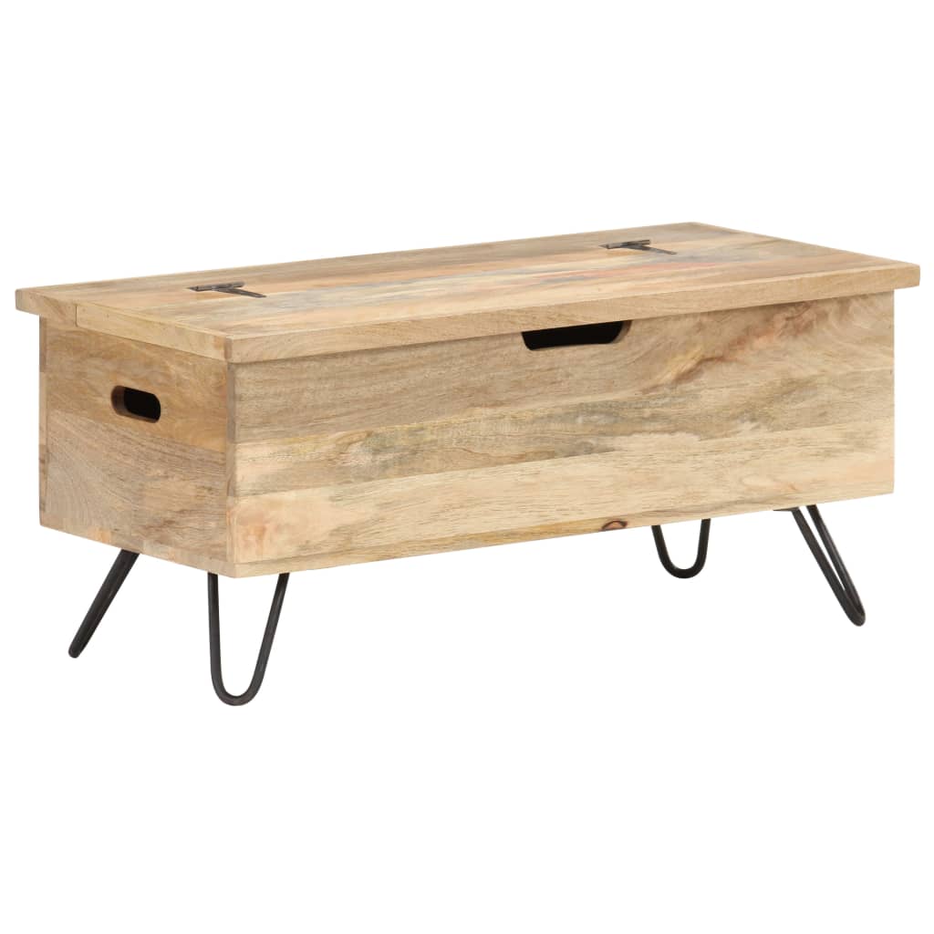 Chest 90x40x45 cm Solid Mango Wood - Bargainia.com - 