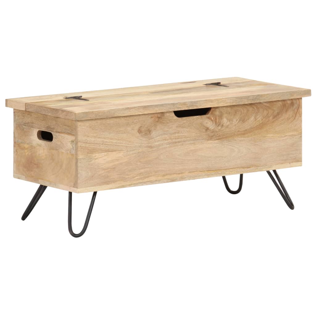 Chest 90x40x45 cm Solid Mango Wood - Bargainia.com - 