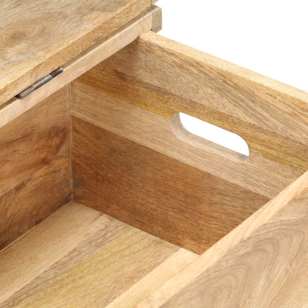 Chest 90x40x45 cm Solid Mango Wood - Bargainia.com - 
