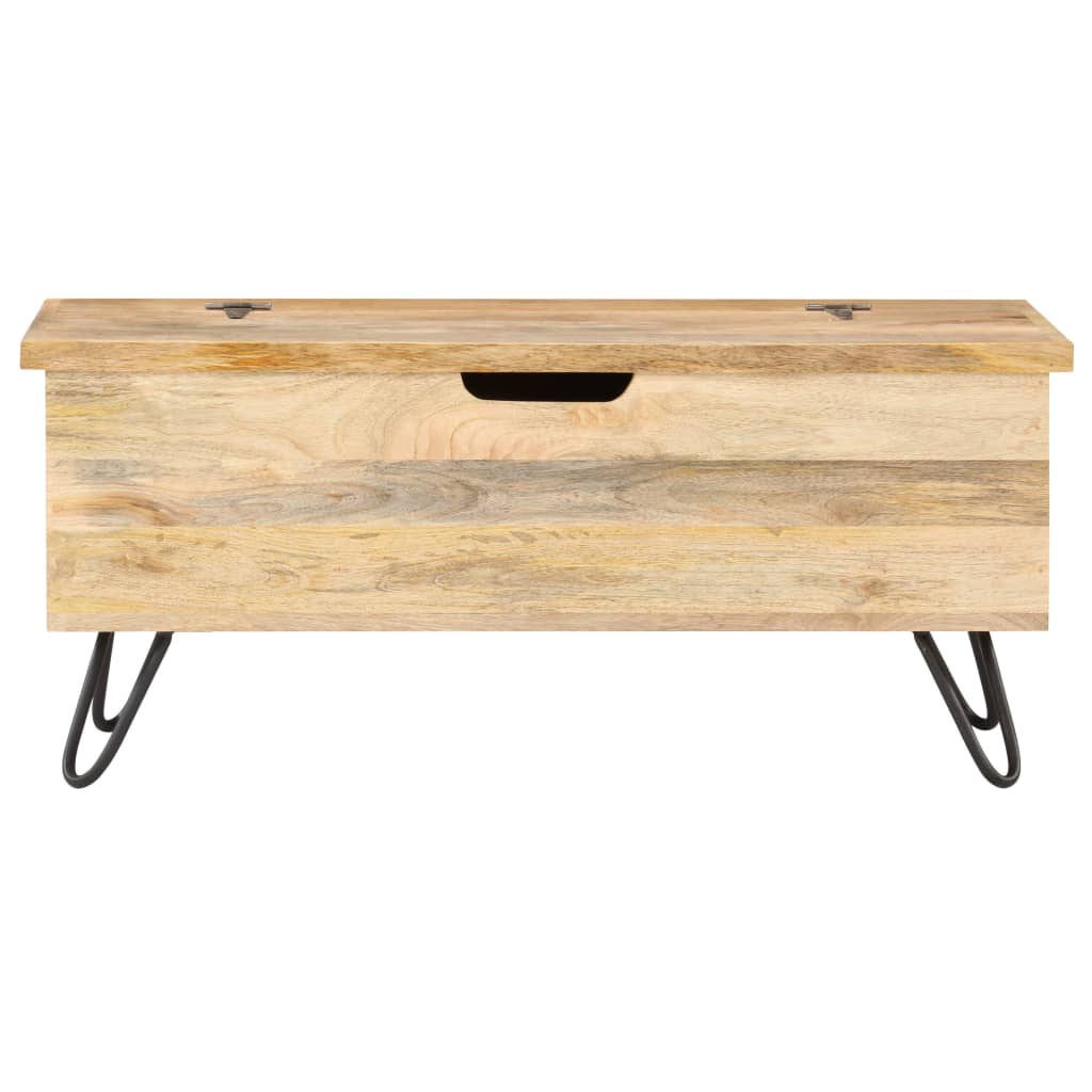 Chest 90x40x45 cm Solid Mango Wood - Bargainia.com - 