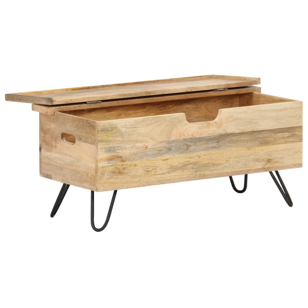 Chest 90x40x45 cm Solid Mango Wood - Bargainia.com - 